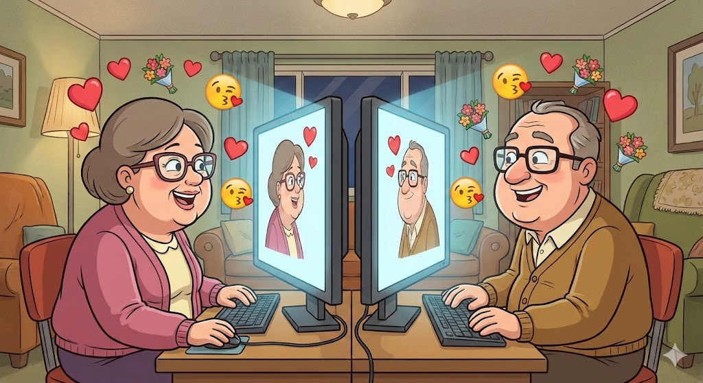 Two strangers deluded by dopamine while having a fantasy chat affair.